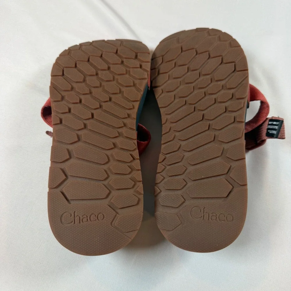 Chaco Lowdown Slide Sandals Rust Red Mens 9 Sport Travel Lightweight JCH107153